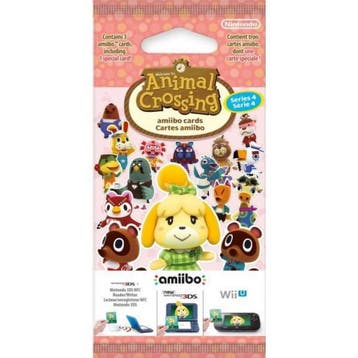 Animal Crossing Amiibo Cards Serie 4 Kaarten Booster Pack -, Spelcomputers en Games, Verzenden, Nieuw