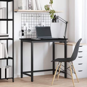 vidaXL Tafel Zwart Eiken 100 x 50 x 76,5 cm Engineered hout, Verzenden, Nieuw