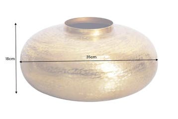 Moderne decoratieve vaas ABSTRACT ORIENT 35cm goud rond, Huis en Inrichting, Woonaccessoires | Vazen, Ophalen of Verzenden, Nieuw