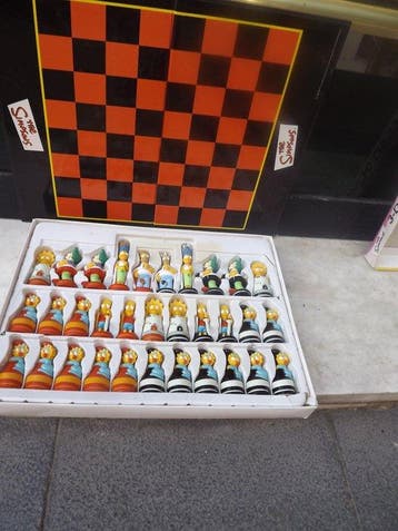 The Simpsons Matt Groening - Schaakspel - 3-D CHESS GAME -, Verzamelen, Nieuw