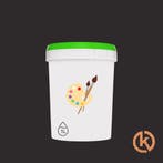 1l Kurkverf - Wandkurk - Zwart, Ophalen of Verzenden, Nieuw