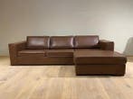 Leren hoekbank Fine - 2,5 zits arm links + longchair rechts, 250 tot 300 cm, Hoekbank, Nieuw, Ophalen of Verzenden