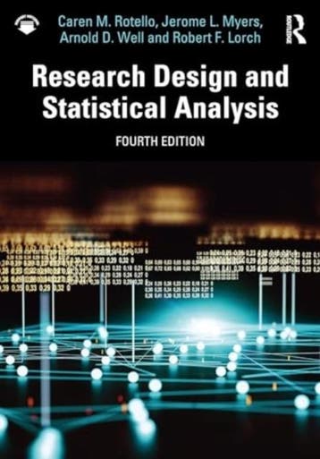 Research Design And Statistical Analysis | Nieuw, Ophalen of Verzenden, Nieuw, Caren M. Rotello; Jerome L. Myers; Arnold D. Well; Jr. Lorch