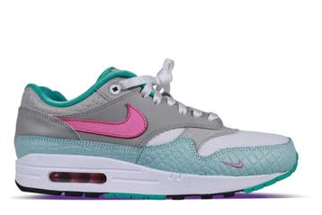 Nike Air Max 1 By You Croc Pastel Pink • 43, Ophalen of Verzenden, Nieuw, Nike, Sneakers of Gympen