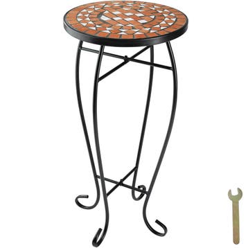 Balkontafel bloementafel met mozaïekpatroon 30x30x61,5cm, Verzenden, Nieuw