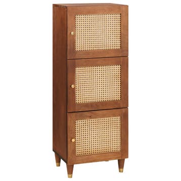 vidaXL buffetkast Bruin 40 x 33,5 x 110 cm Massief Mango, Huis en Inrichting, Minder dan 50 cm, Verzenden, 100 tot 150 cm, Nieuw