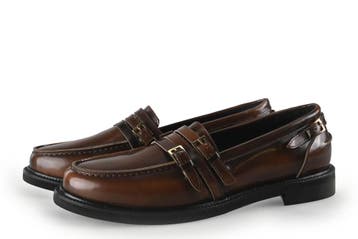 Stefano Lauran Loafers in maat 41 Bruin, Kleding | Dames, Bruin, Verzenden, Overige typen, Zo goed als nieuw