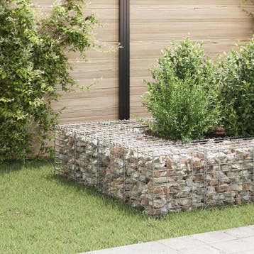 vidaXL Gabion plantenbak verhoogd kubus 40x40x40 cm, Tuin en Terras, Verzenden, Minder dan 60 cm, Nieuw, Metaal