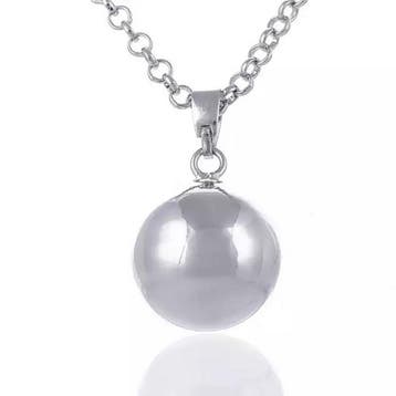 Lila Chime Zwangerschapsketting Babybel Ketting Basic Zilver, Nieuw