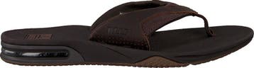 Reef Leather Fanning Heren Slippers - Maat 39 - Dark Brown, Verzenden, Nieuw