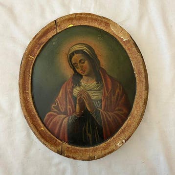 Icoon - Biddende Maria (Moeder Gods, Panagia) - Hout