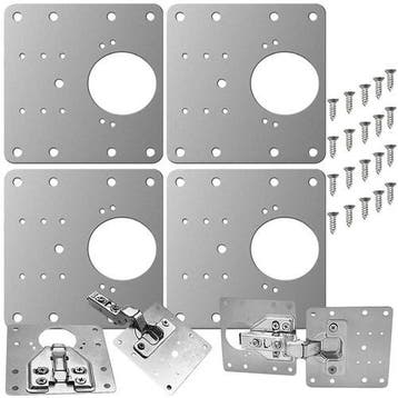 Scharnier reparatie plaat - 90 x 90mm - 4 stuks, Ophalen of Verzenden, Nieuw, Overige typen
