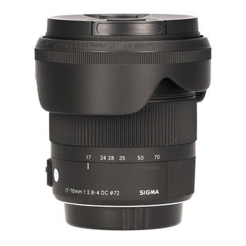 Sigma 17-70mm F/2.8-4 DC OS HSM (Canon) met garantie, Gebruikt, Sigma, Ophalen of Verzenden, Standaardlens