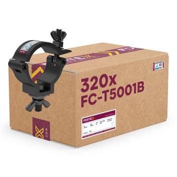 320x FORTEX Slimline Half Coupler truss klem WLL 100kg buis, Verzenden, Nieuw