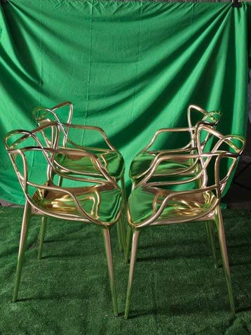 Kartell - Philippe Starck - Stoel (4) - Polypropyleen, goud