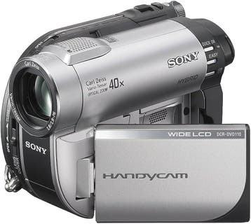 Sony DCR-DVD110E Digitale DVD Videocamera - Zilver (In doos), Verzenden, Zo goed als nieuw