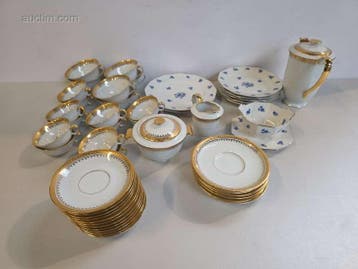 48-delig porseleinen servies limoges, Nieuw