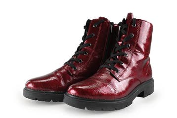 Rieker Veterboots in maat 41 Rood, Verzenden, Overige typen, Zo goed als nieuw, Rood