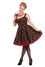 Rockabilly Jaren 50 Jurk Cherry, Kleding | Dames, Ophalen of Verzenden, Nieuw