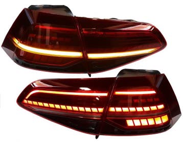 Achterlichten VW Golf VII Dynamic Facelift LED Cherry, Ophalen of Verzenden, Nieuw