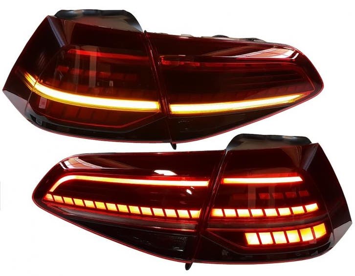 Achterlichten VW Golf VII Dynamic Facelift LED Cherry, Auto-onderdelen, Overige Auto-onderdelen, Ophalen of Verzenden
