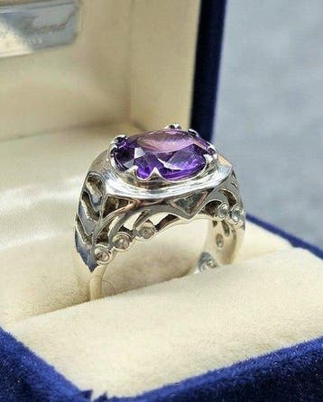 Zonder minimumprijs - Ring Zilver, Handgemaakte Ring -, Nieuw