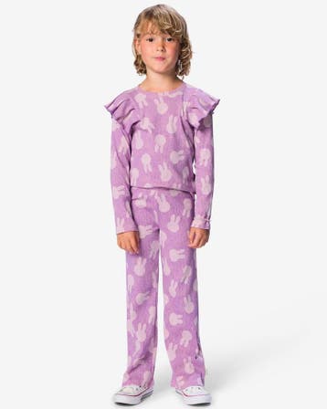 HEMA Nijntje kinderkledingset rib lichtpaars, Verzenden, Nieuw