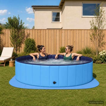 vidaXL Zwembad Grondmat 25 st Ø 292 cm Rond EVA Schuim Blauw, Verzenden, Nieuw