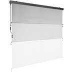 Zonnescherm Eloise met 2 wandhouders - 200 x 250 cm, lichtgr, Tuin en Terras, Zonneschermen, Verzenden, Nieuw