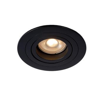 Lucide TUBE - Inbouwspot - Ø 9,2 cm - 1xGU10 - Zwart, Huis en Inrichting, Lampen | Spots, Verzenden, Zo goed als nieuw