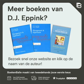 Bouwstenen van management en organisatie - D.J. Eppink, Verzenden, Zo goed als nieuw, D.J. Eppink