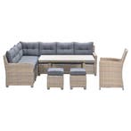 Garden Impressions Alaska lounge dining set 6-delig links -, Verzenden, Nieuw