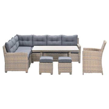 Garden Impressions Alaska lounge dining set 6-delig links -, Tuin en Terras, Verzenden, Nieuw