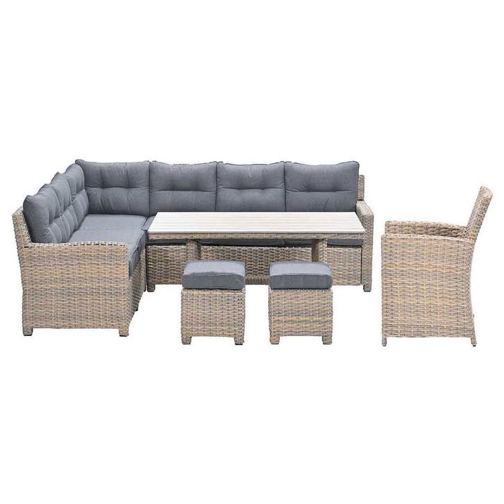 Garden Impressions Alaska lounge dining set 6-delig links -, Tuin en Terras, Tuinsets en Loungesets, Verzenden