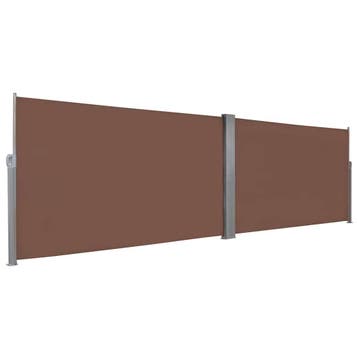 vidaXL Windscherm uittrekbaar 160x600 cm bruin, Verzenden, Nieuw