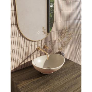 Wiesbaden Barco Waskom Ovaal - 40x33x14.5cm - Keramiek -, Doe-het-zelf en Verbouw, Sanitair, Ophalen of Verzenden, Nieuw