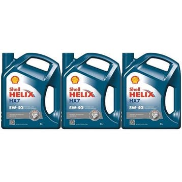 Shell Aanbieding: 3 X Helix Hx7 5W40 5L, Verzenden
