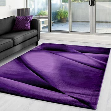 Modern Vloerkleed | Miami | Geometrisch | Lila | 140x200 cm, Verzenden, Nieuw