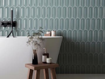 Wandtegel Villeroy Gala Decor Aqua Blauw Glans 8x21, Doe-het-zelf en Verbouw, Tegels, Nieuw, 20 tot 40 cm, 10 m² of meer, Wandtegels