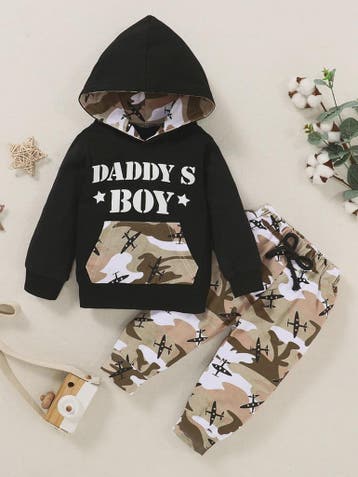 Stoere DADDY'S BOY Hoodie & Joggingbroek Set - Lente/Herfst, Verzenden, Nieuw