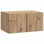 vidaXL Wandbeugel TV-kast Artisanaal eiken 59,5 x 41 x 30 cm, Minder dan 50 cm, Verzenden, Nieuw, Minder dan 100 cm