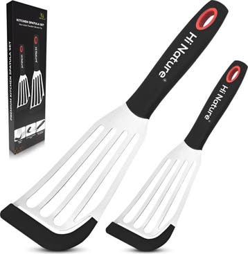 HI NATURE™ Spatels - Premium Roestvrijstalen Spatel set met, Ophalen of Verzenden, Zo goed als nieuw