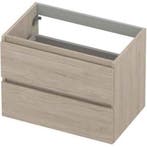 INK - Onderkast 2 Laden Greeploos met Houten Keerlijst -, Ophalen of Verzenden, Nieuw