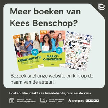 Marketing / Pitch 9789024405718 Kees Benschop, Boeken, Verzenden, Gelezen, Kees Benschop