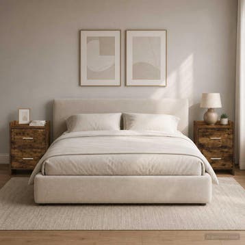 vidaXL Nachtkastjes 2 st Gerookt eiken 40 x 30 x 60 cm, Huis en Inrichting, Slaapkamer | Nachtkastjes, Minder dan 45 cm, Verzenden