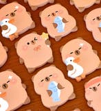 4 Capibara notitieboekjes met plakrand, Verzenden, Nieuw, Feestartikel, Verjaardag