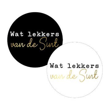 10x Sticker - wat lekkers van de sint - sinterklaas, Ophalen of Verzenden, Nieuw, Meerdere stickers