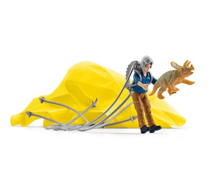 schleich Dinosaurs Dino parachute-reddingsbrigade, Kinderen en Baby's, Speelgoed | Overig, Nieuw, Verzenden