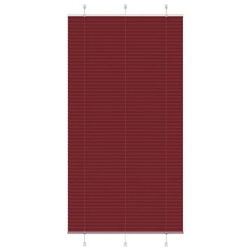 vidaXL Plissé rolgordijn 105x200cm stofbreedte 104,4cm, Huis en Inrichting, Verzenden, Nieuw, Rood