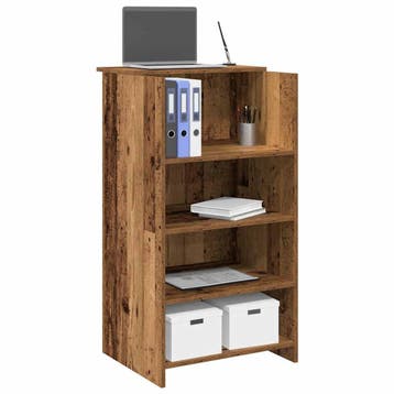vidaXL Receptiebalie 55x50x103,5 cm bewerkt hout oud, Huis en Inrichting, Bureaus, Verzenden, Nieuw